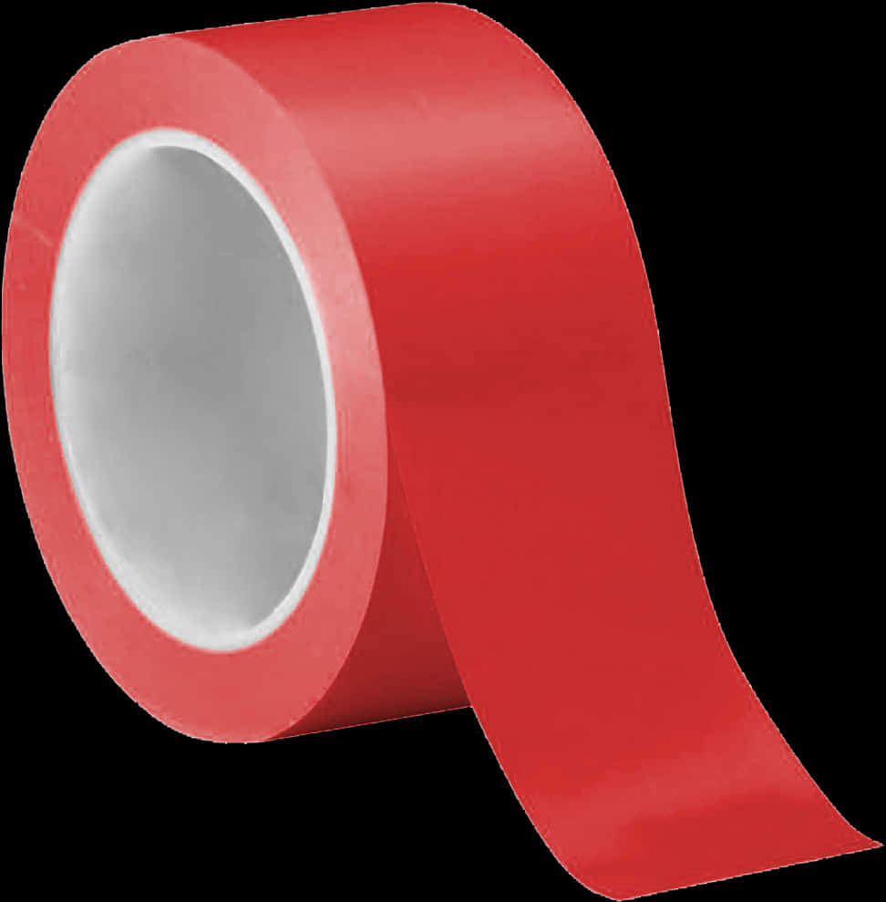 Red Adhesive Tape Roll PNG