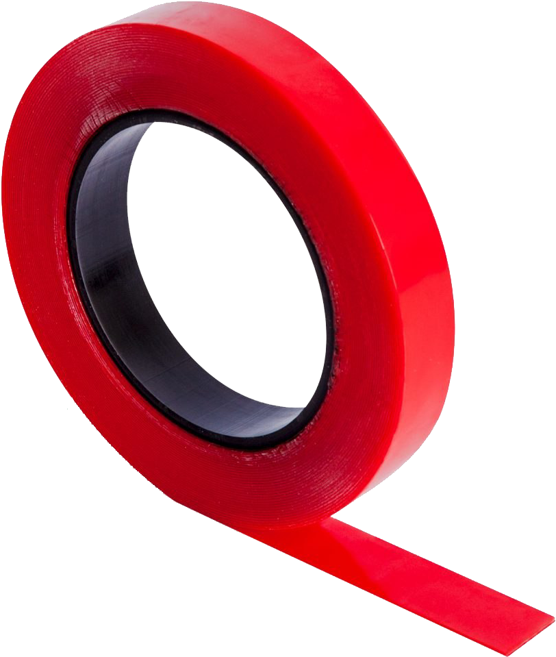 Red Adhesive Tape Roll PNG