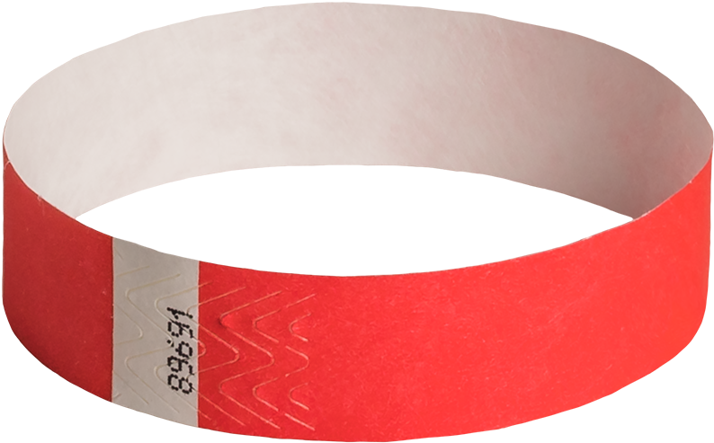 Red Admission Wristband PNG