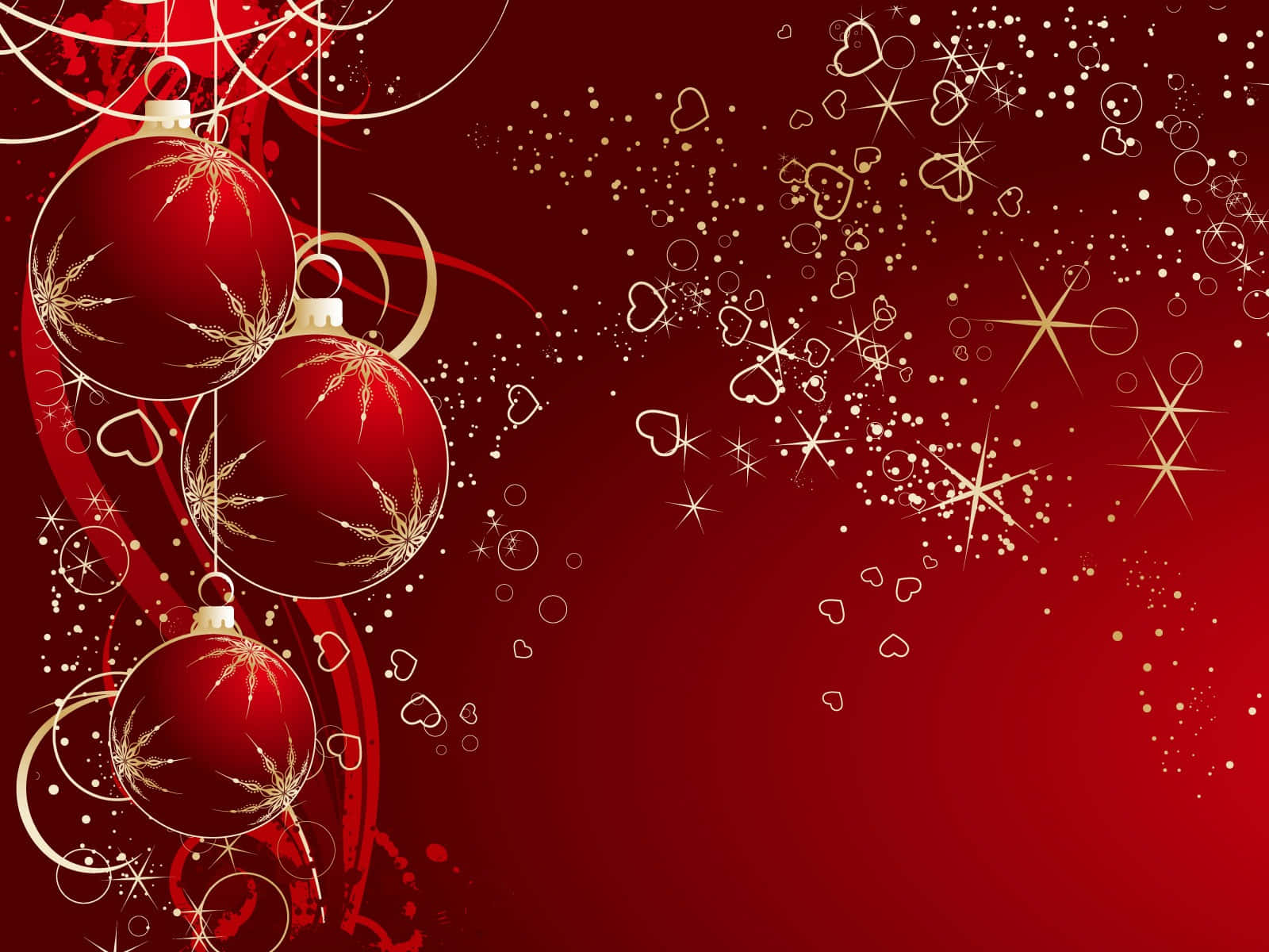 A festive Red Aesthetic Christmas in the heart of the holidays Wallpaper