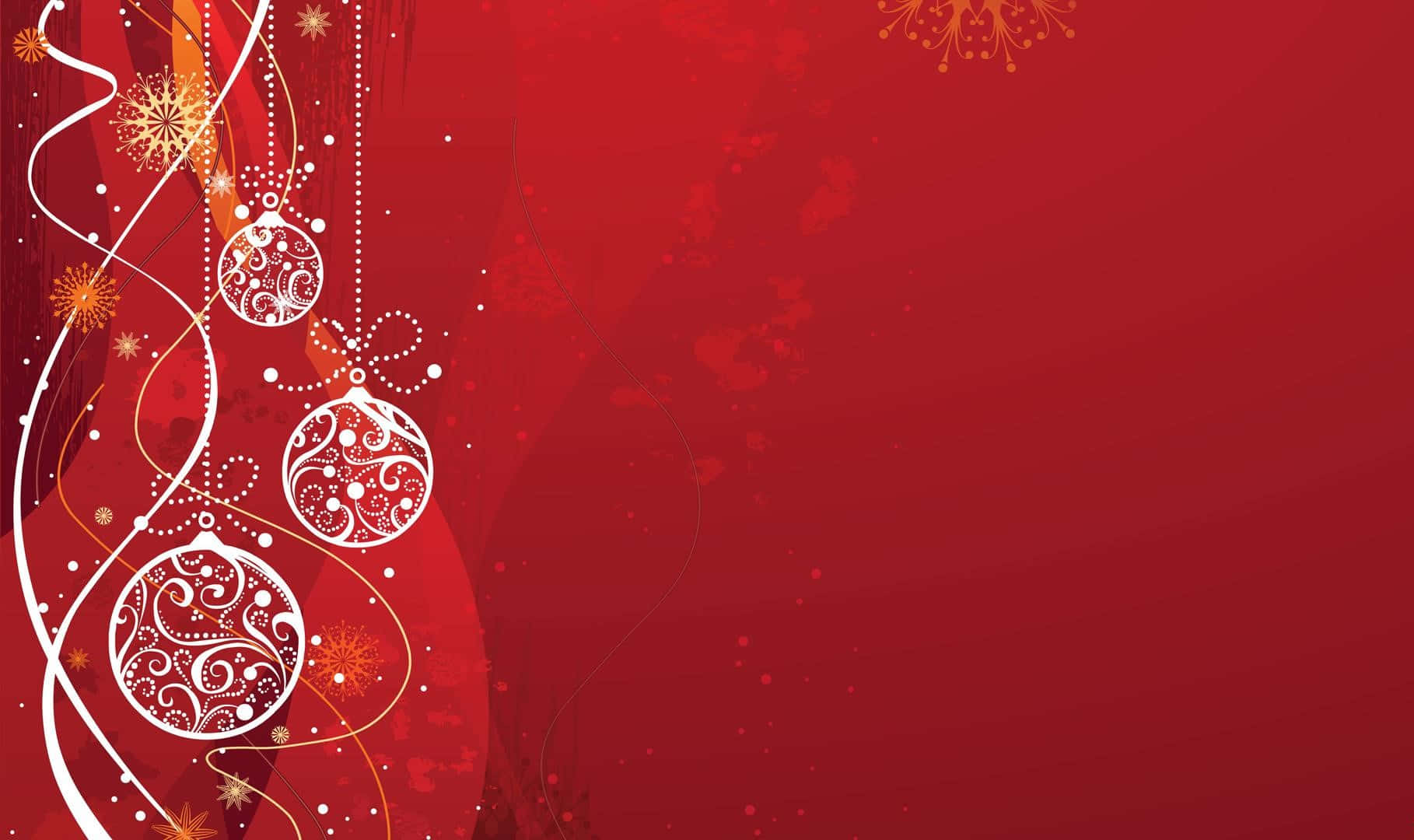 ¡hazde Esta Navidad Estéticamente Roja Inolvidablemente Mágica! Fondo de pantalla