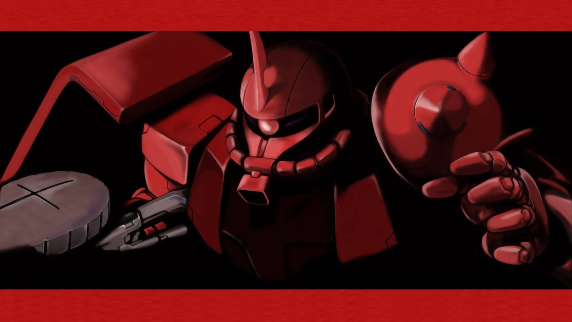 Red Aesthetic Of Mobile Suit Gundam Wallpaper