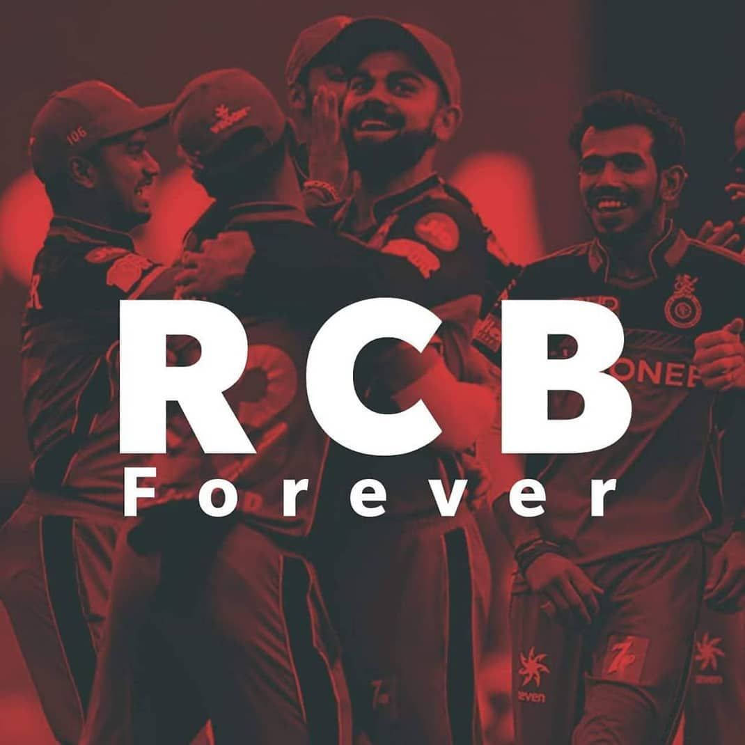 Red Aesthetic Rcb Cricket Team Forever Wallpaper