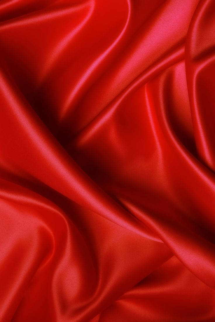 Rød Æstetisk Silkestof Wallpaper