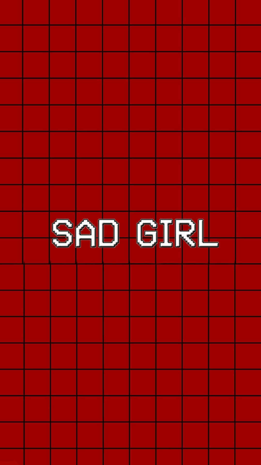 Red Aesthetic Tumblr Sad Girl Wallpaper