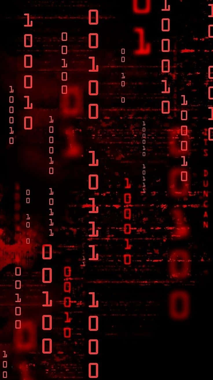 Red Matrix Codes Aesthetic Tumblr Wallpaper