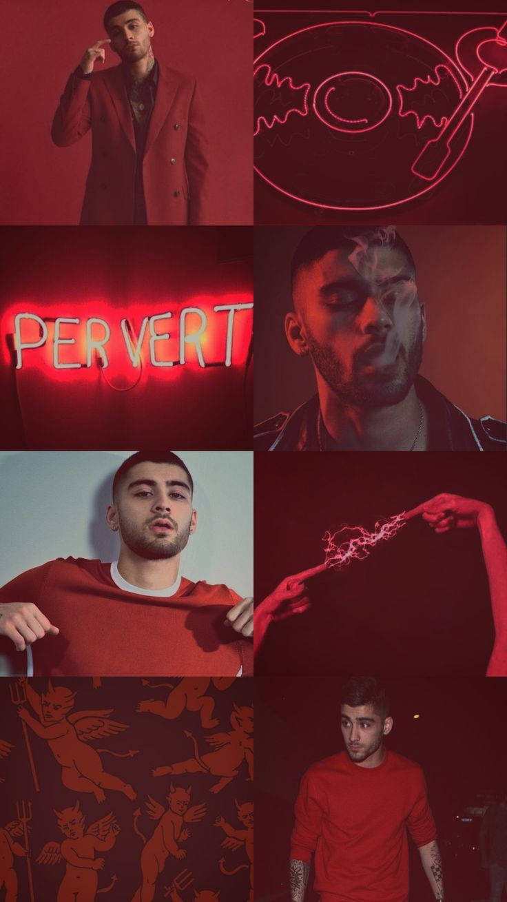 Red Aesthetic Zayn Iphone Background