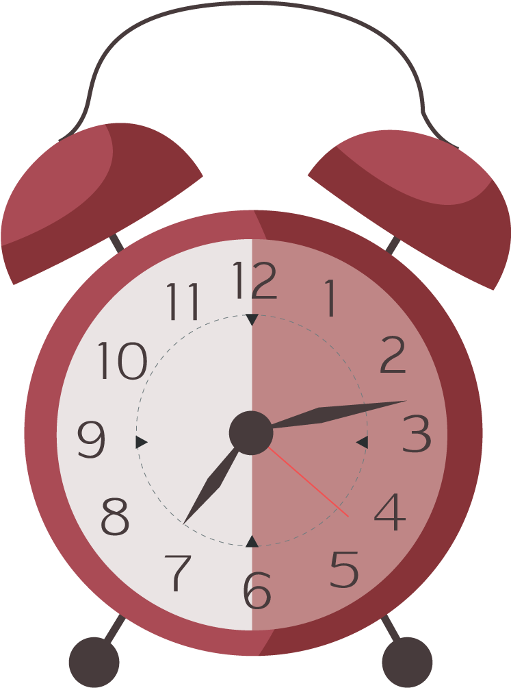 Red Alarm Clock Clipart PNG