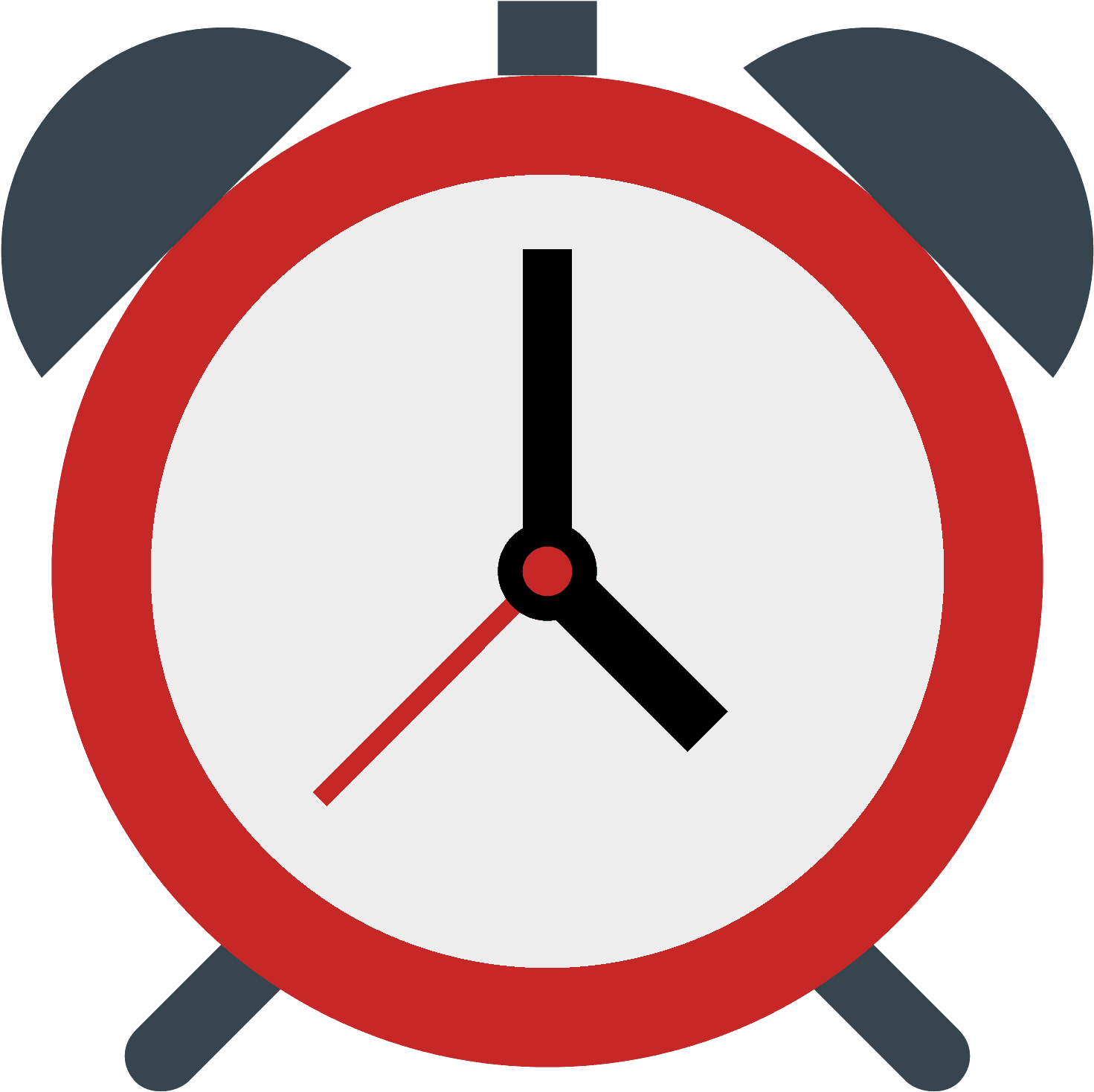 Red Alarm Clock Icon PNG