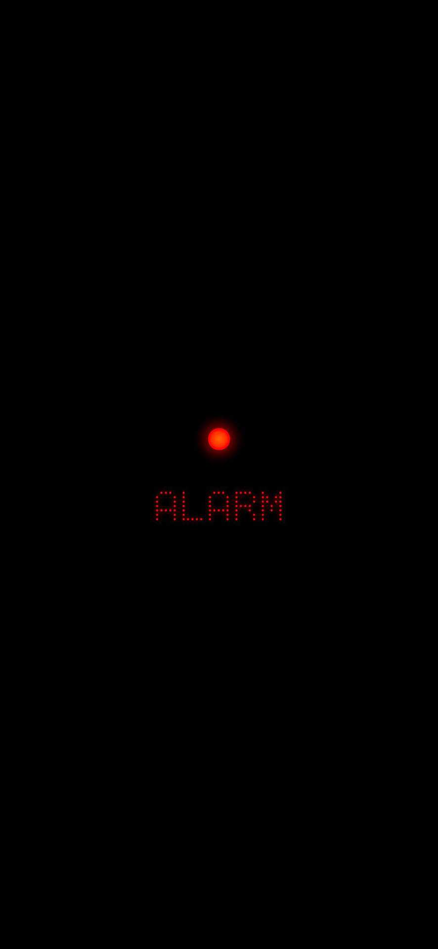 Rød Alarm Dot Æstetik Wallpaper