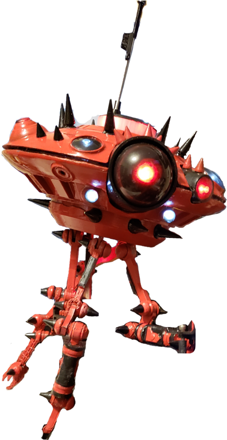 Red Alien Robot Droid PNG