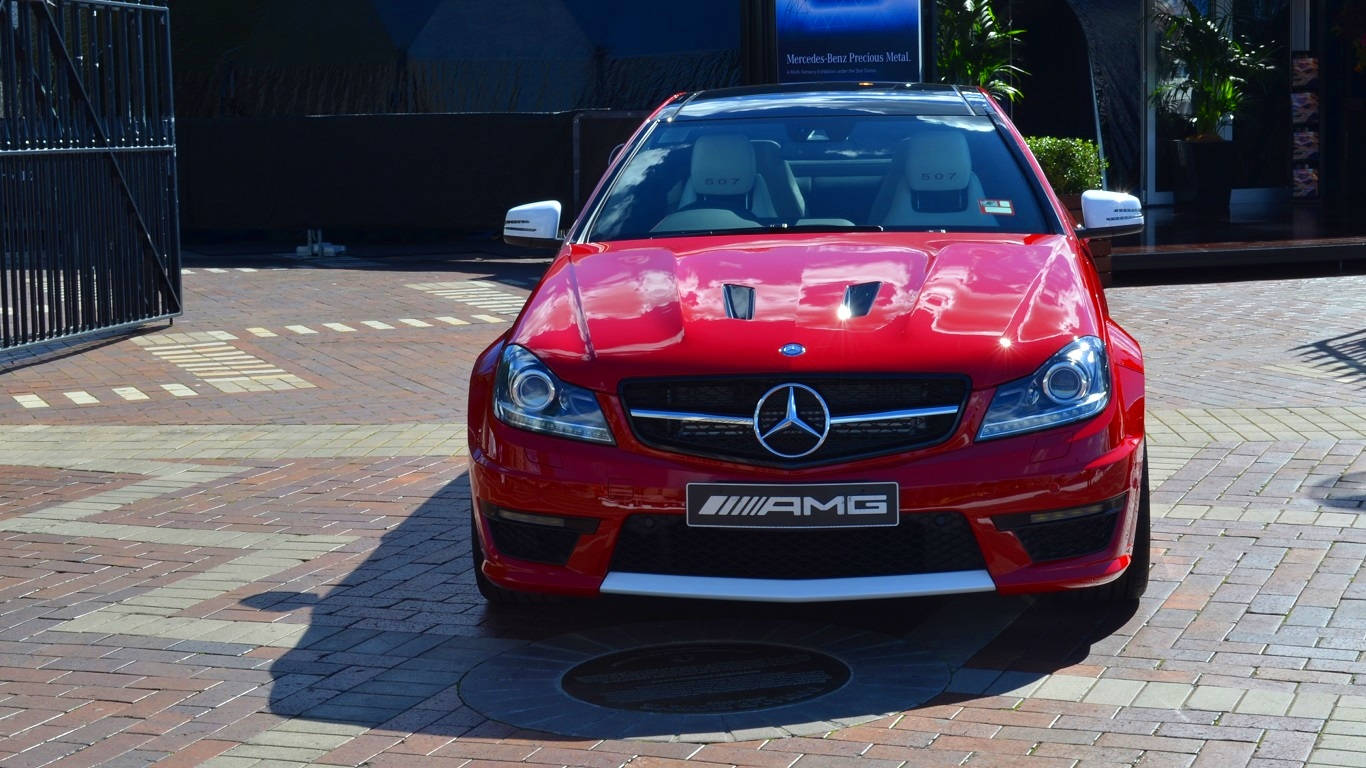 Red Amg Front View Iphone