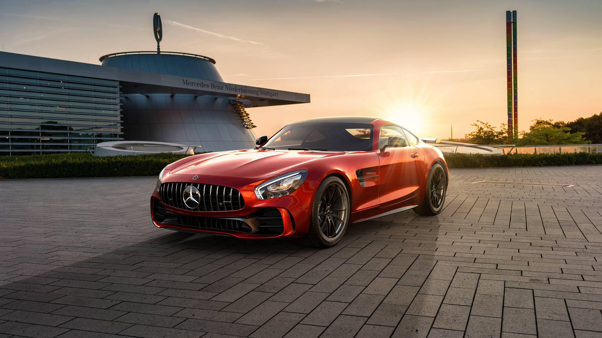Red AMG GT R Wallpaper