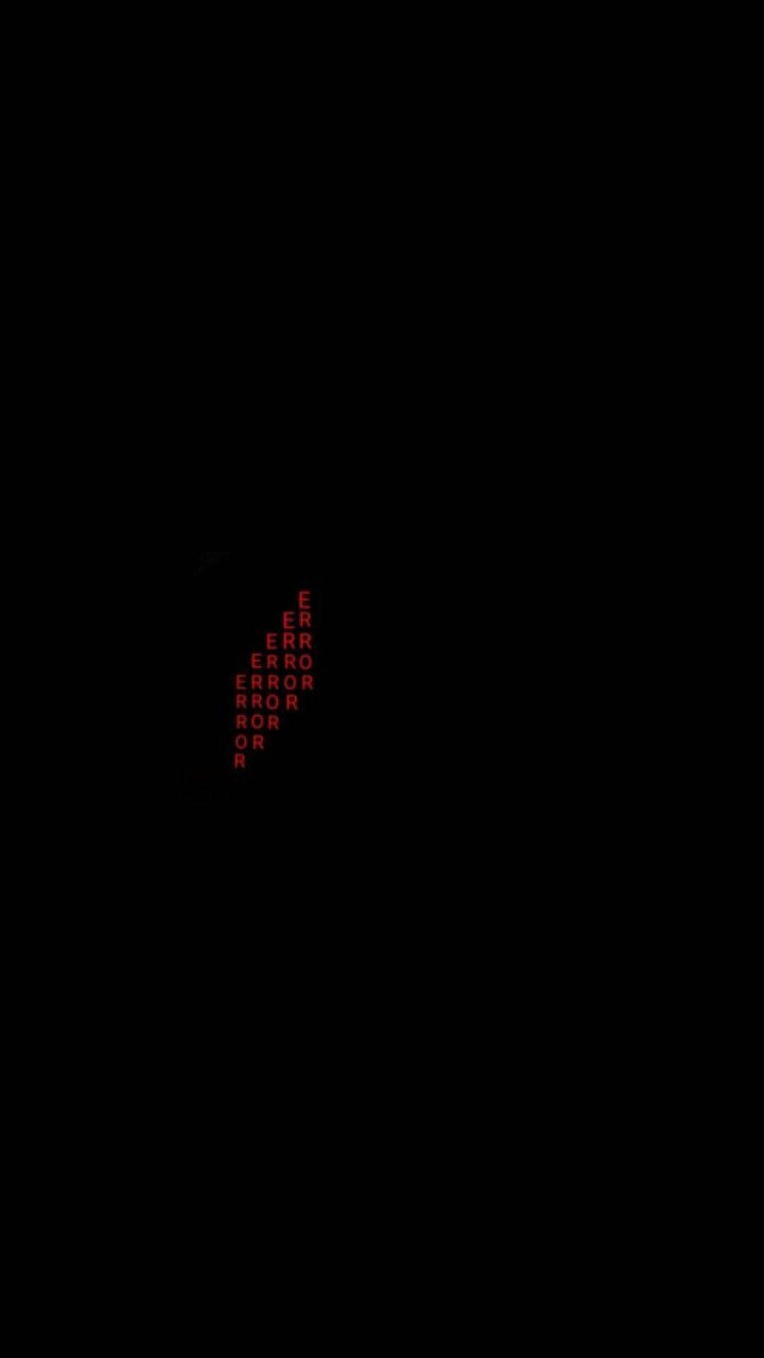 Red And Black Aesthetic Error Wallpaper