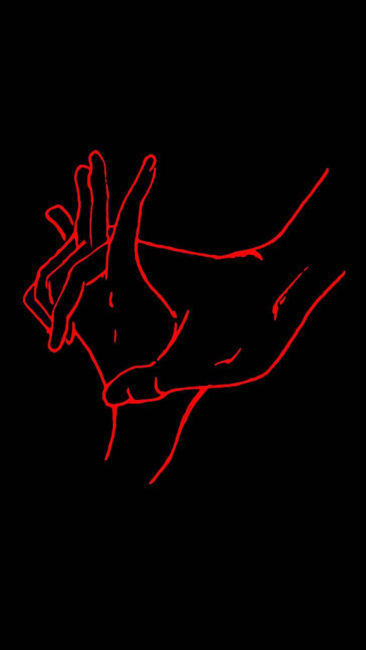 Red And Black Aesthetic Hands Wallpaper