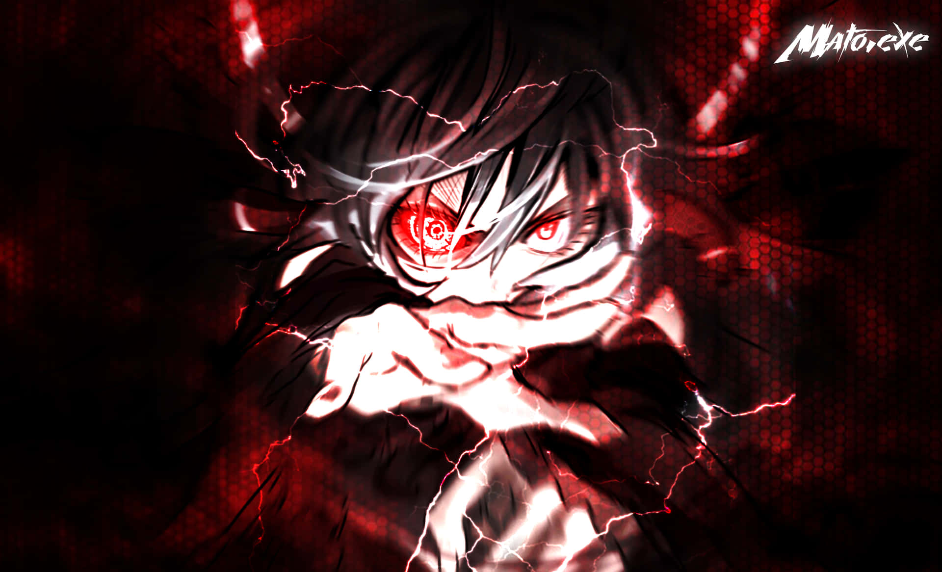 "Boldly Combining Red and Black in Anime Graphics" Wallpaper