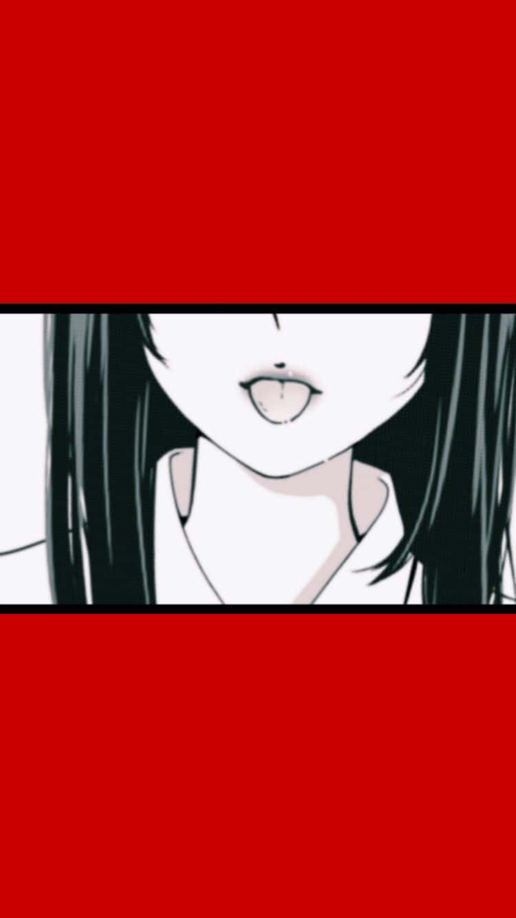 "Explore the intricate world of Red and Black Anime" Wallpaper