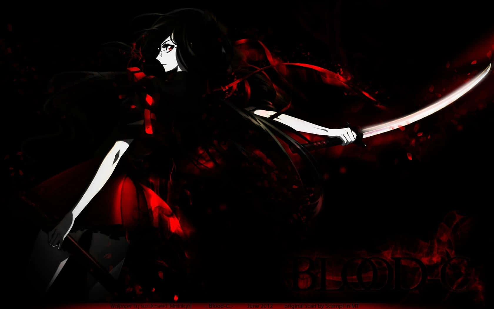 Red And Black Anime Pfp Saya Wallpaper
