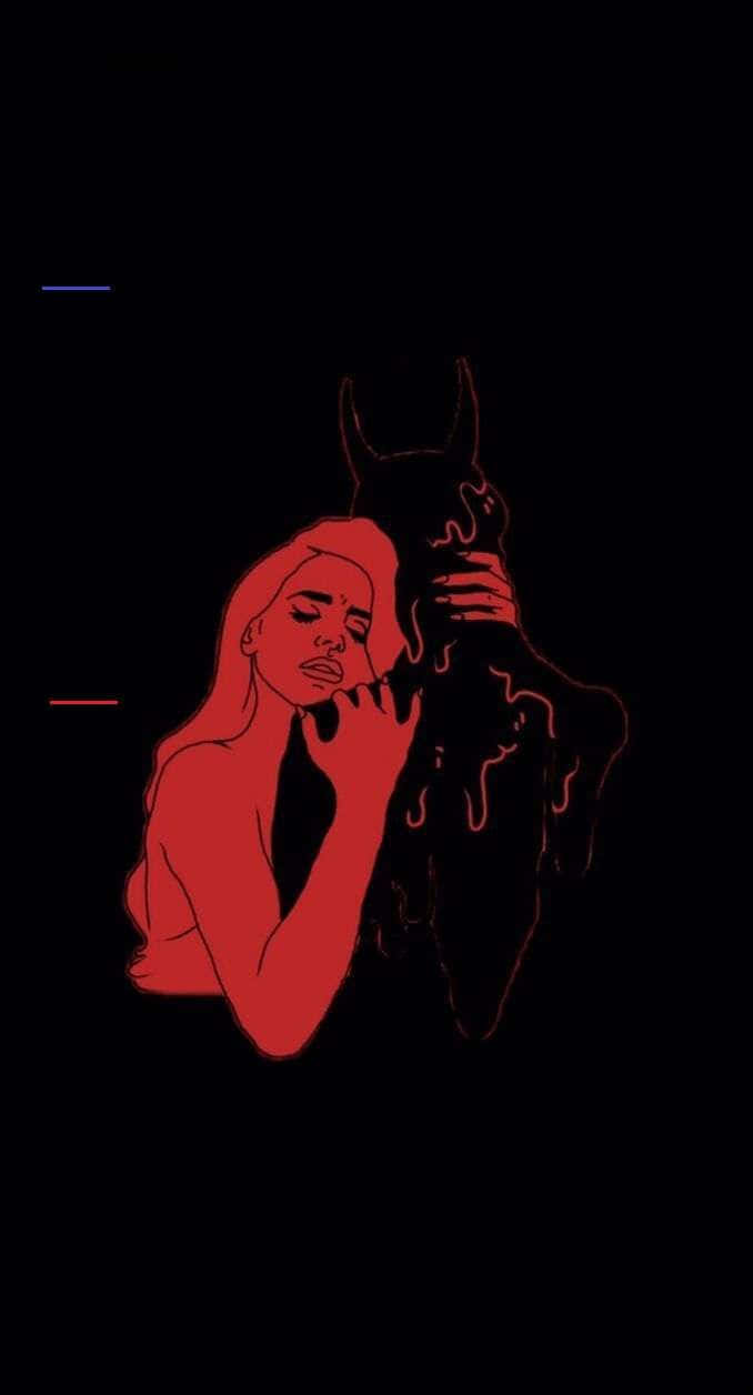 Red And Black Couple PFP For Instagram Wallpaper