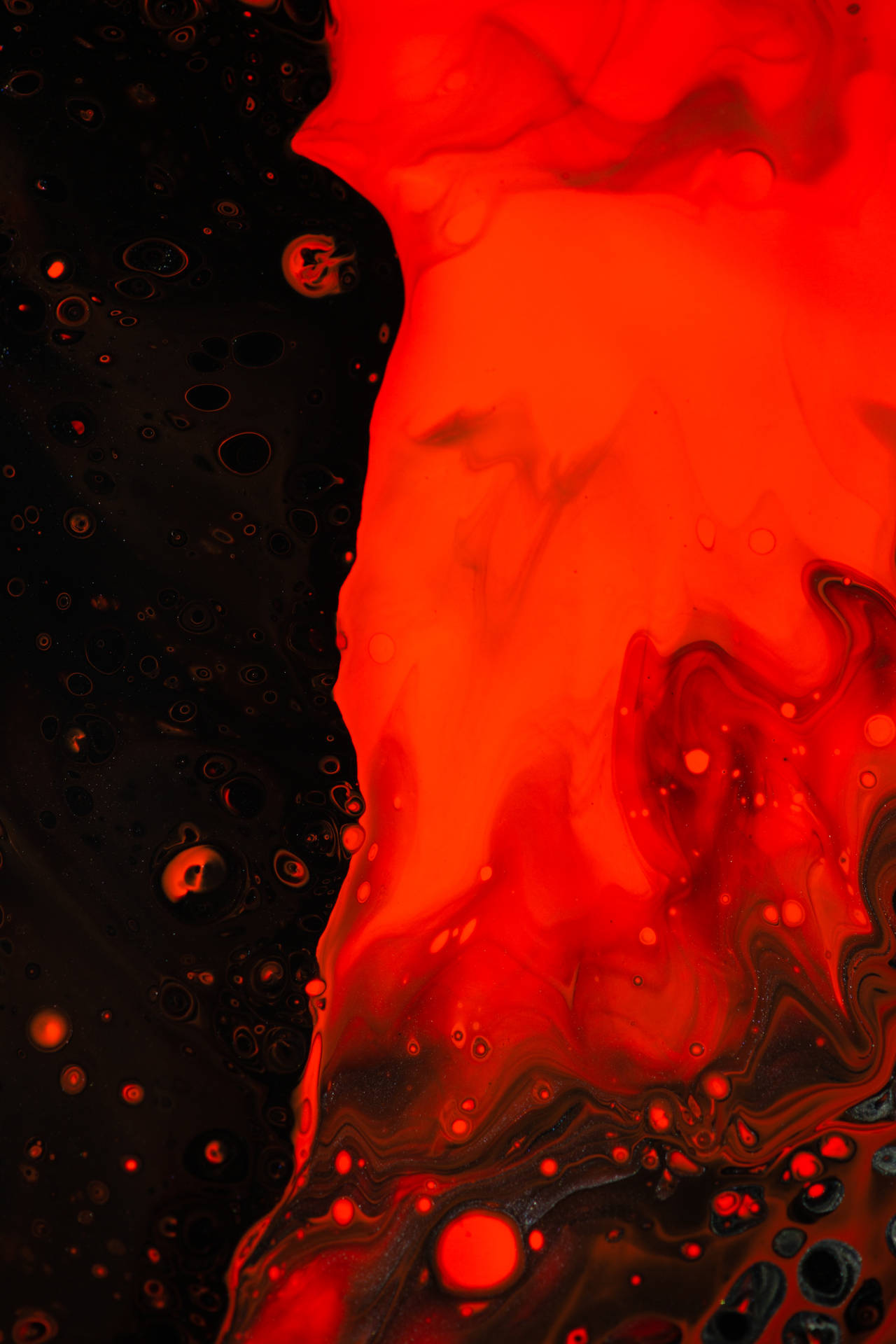 A Black And Red Painting Wallpaper