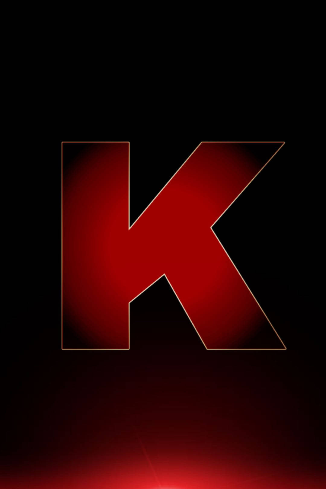 Red And Black K Alphabet
