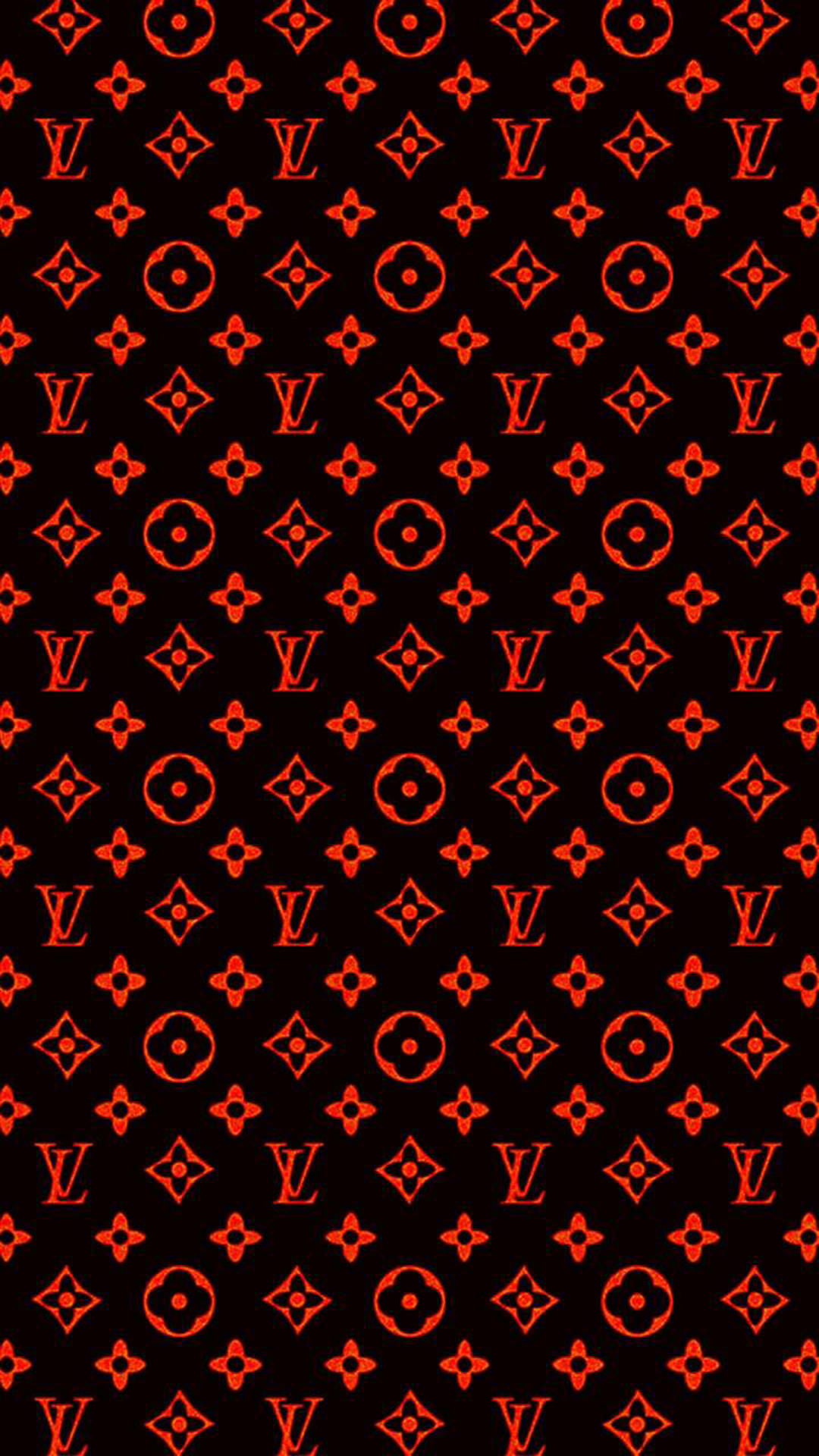 Red And Black Louis Vuitton Phone Background