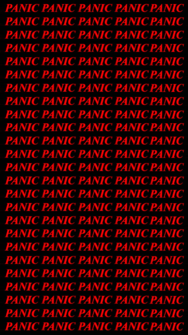 Red And Black Panic Mobile Wallpaper