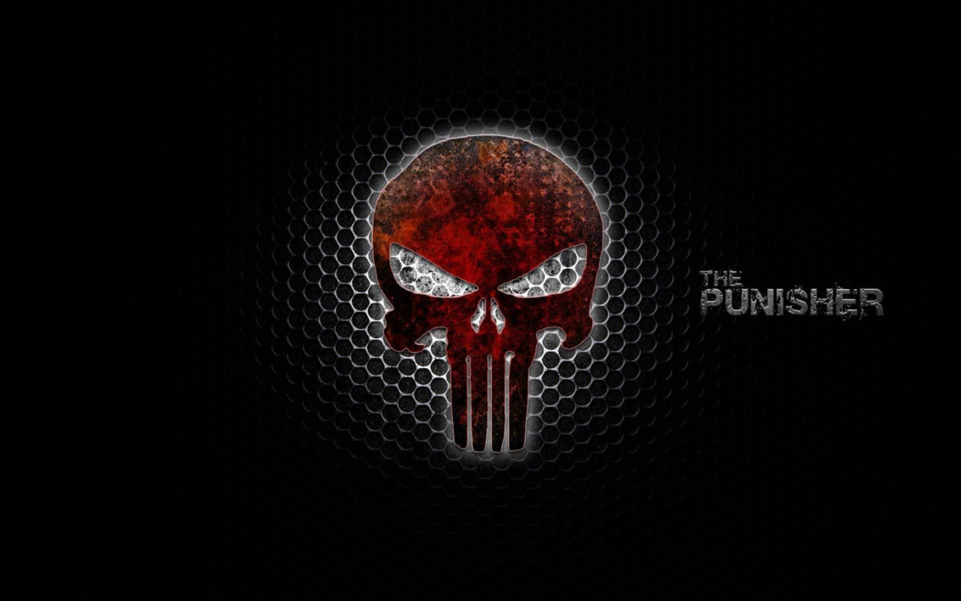 Red And Black Punisher Logo Wallpaper