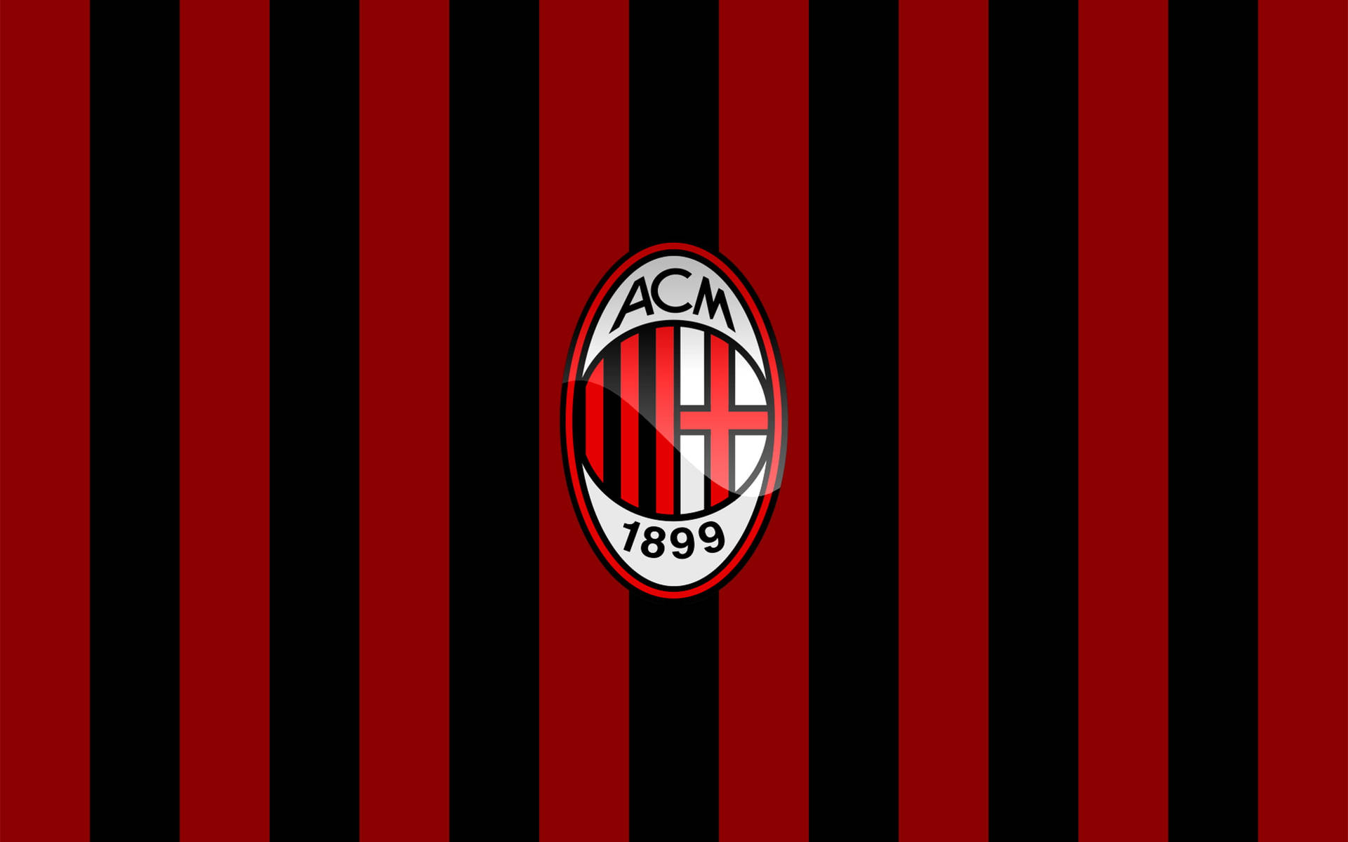 Red And Black Striped AC Milan Wallpaper