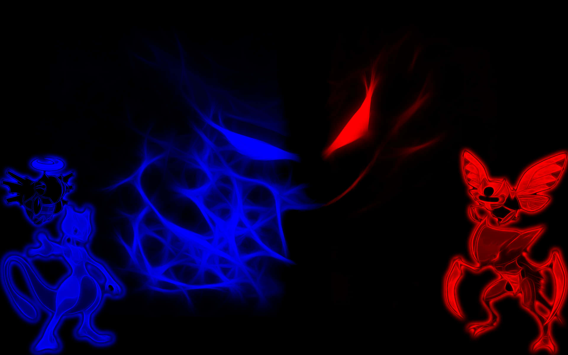 Red And Blue Haunter Wallpaper