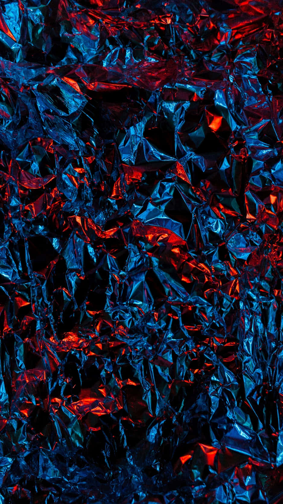 En lys og kraftig rød og blå iPhone tapet. Wallpaper