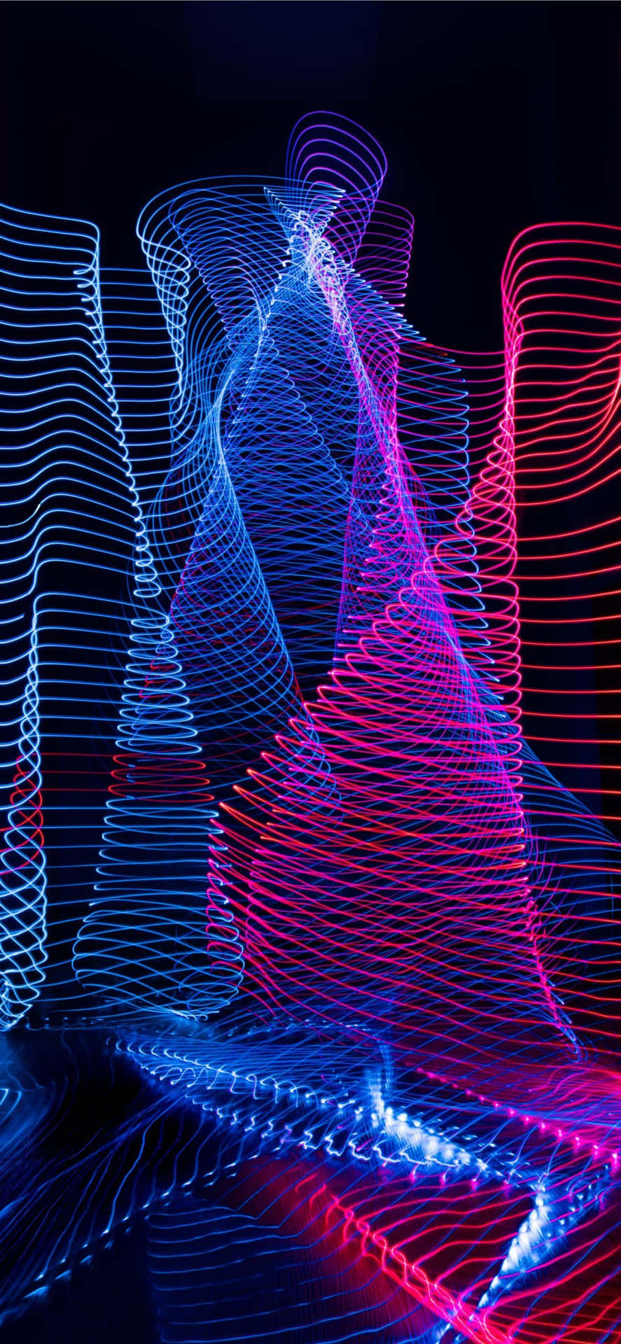 Red And Blue Light Iphone Wallpaper