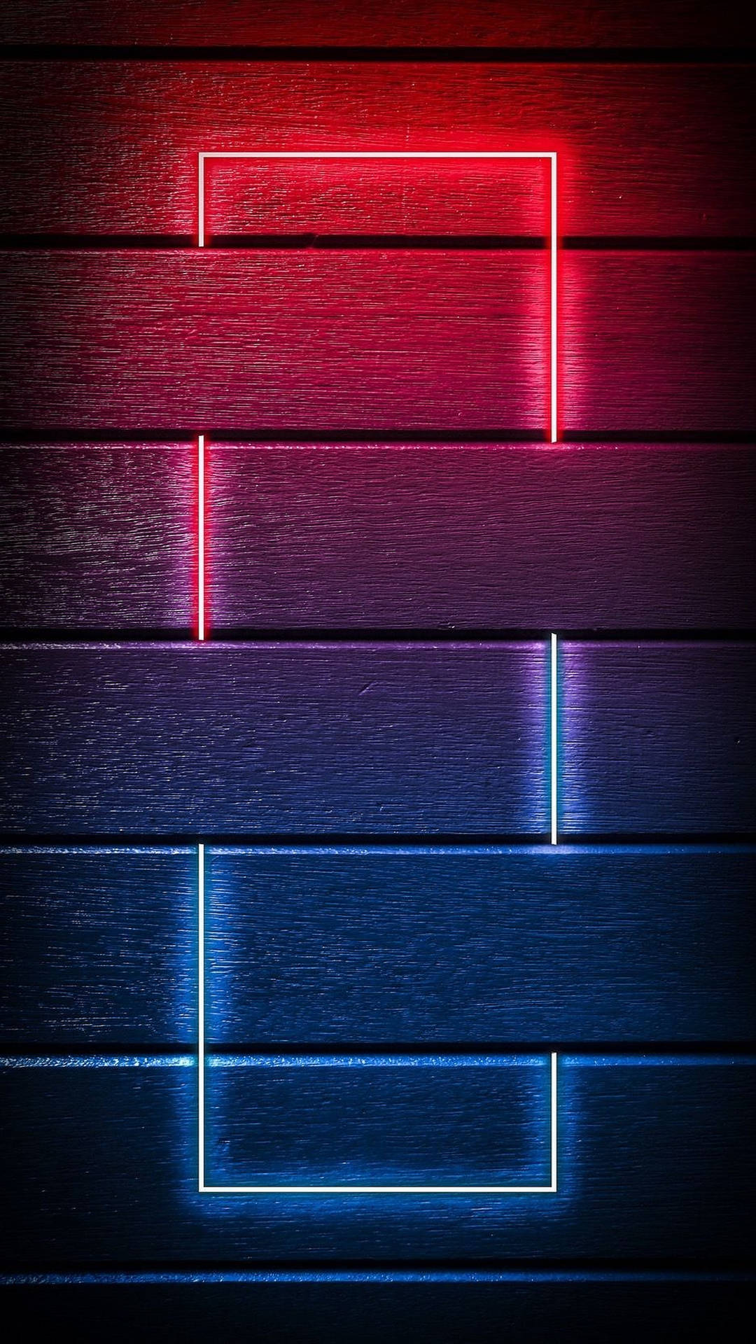 Red And Blue Neon LED Light Wallpaper