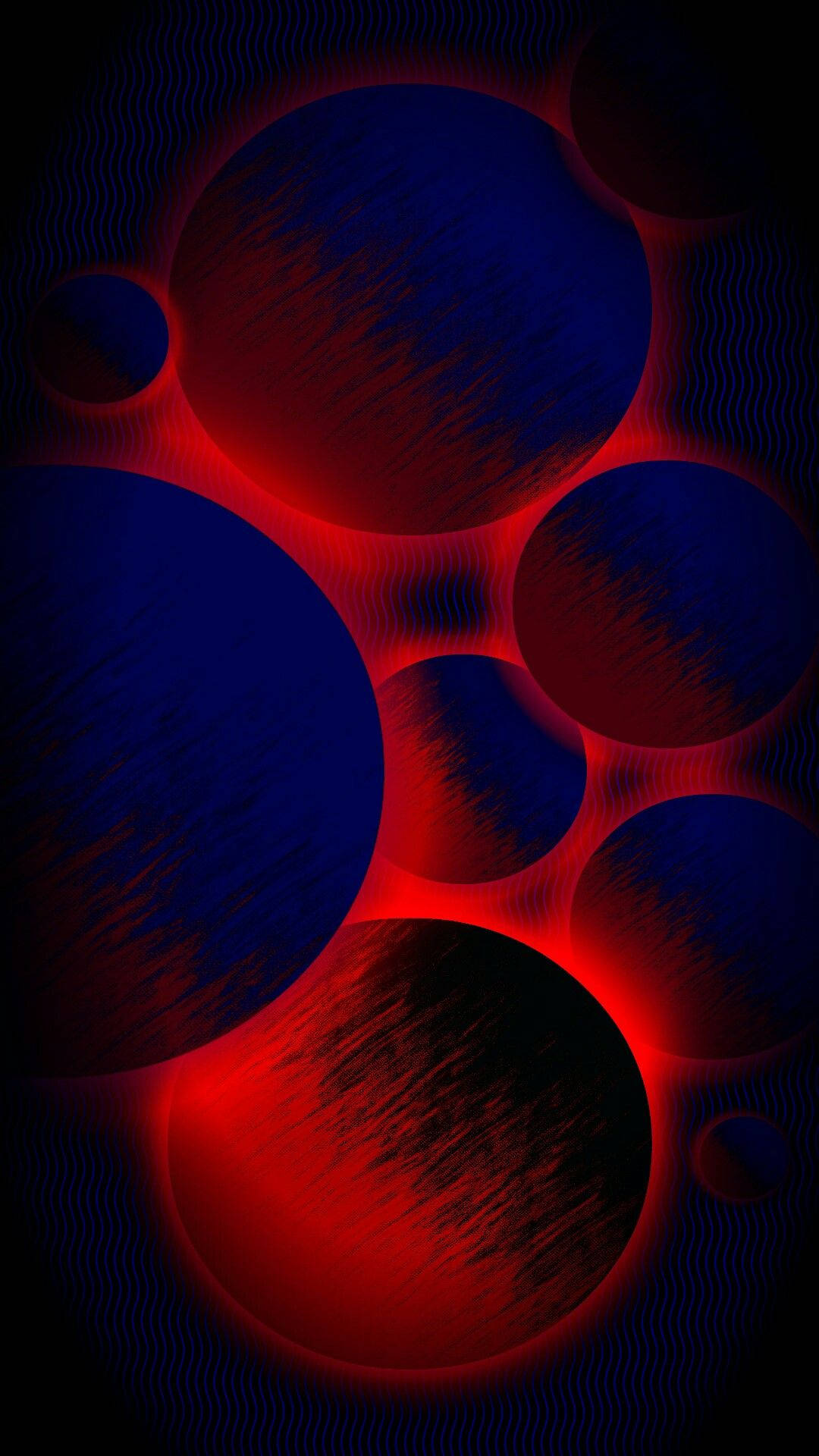 Red And Blue Spheres Wallpaper