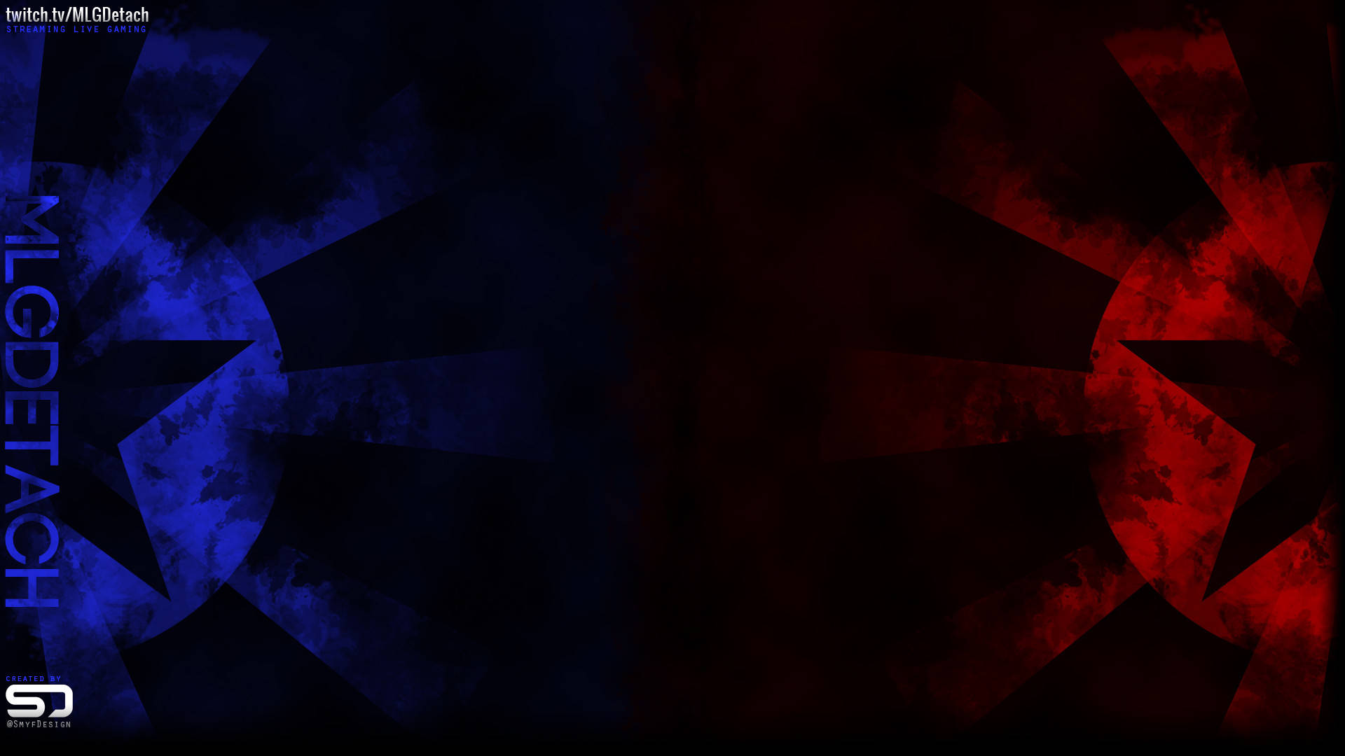 Red And Blue Star Mlg Wallpaper