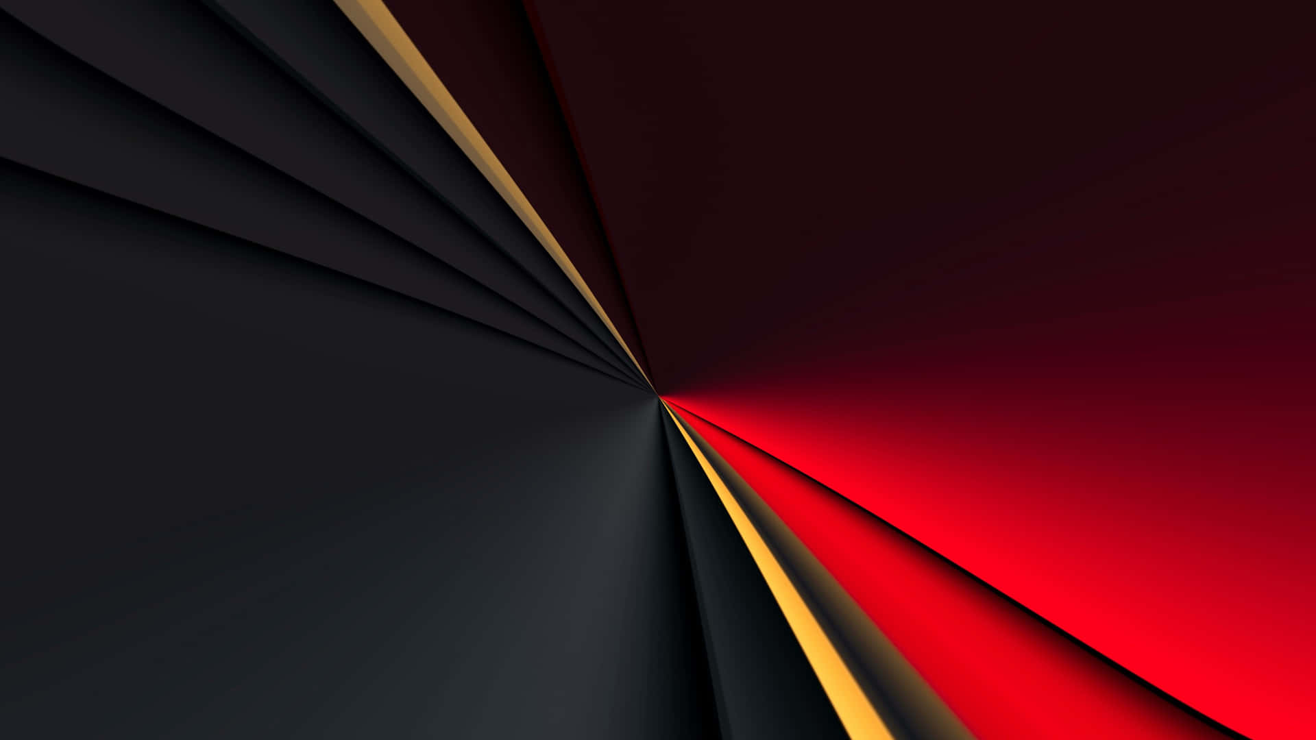 Unfondo Abstracto Negro Y Rojo Con Una Línea Negra Y Dorada Fondo de pantalla