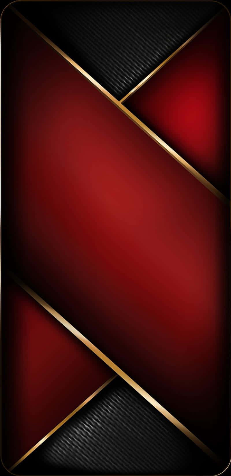 Engagerende mønstre af røde og guldblomster Wallpaper