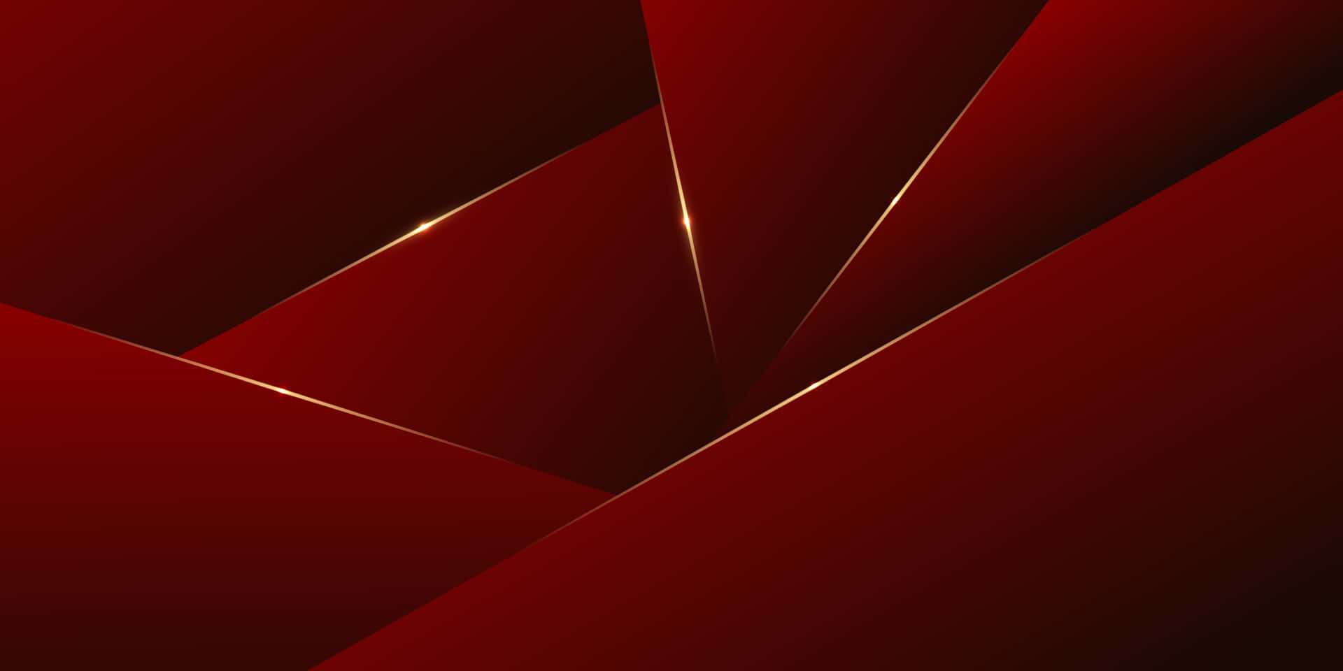 Bright and Dazzling Red and Gold Background