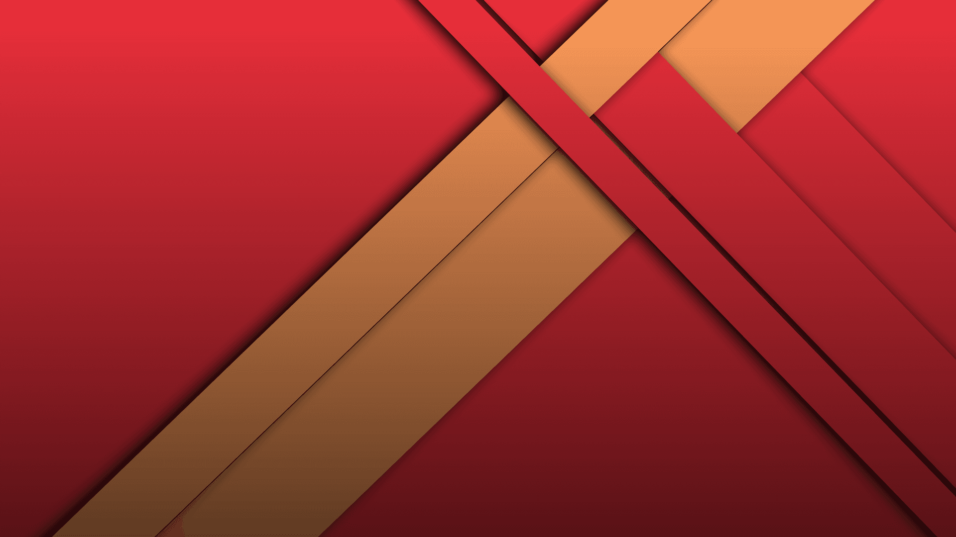 Rich Red and Gold Faded Stripes Abstract Wallpaper