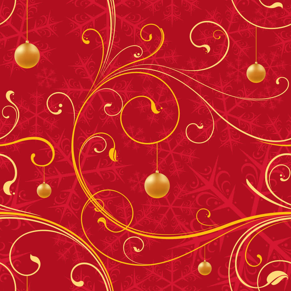 A Luxurious Red and Gold Background