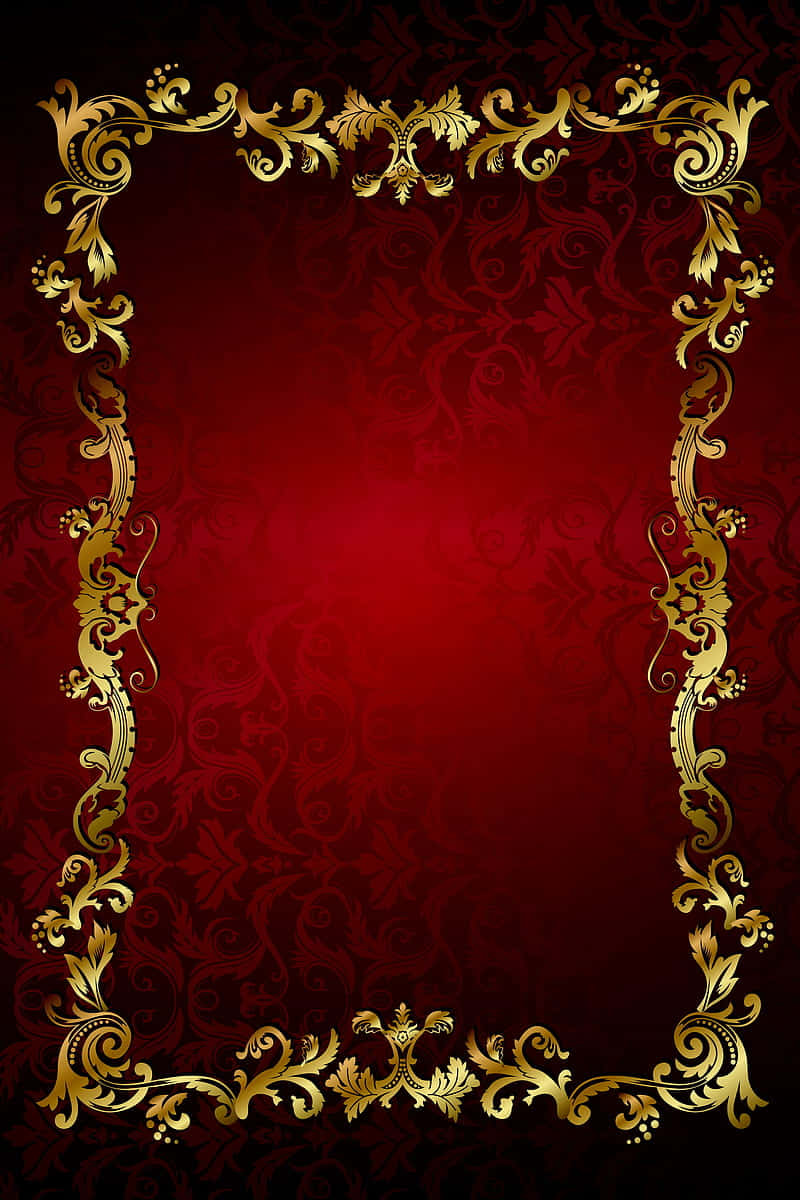 Vibrant Red and Gold Background