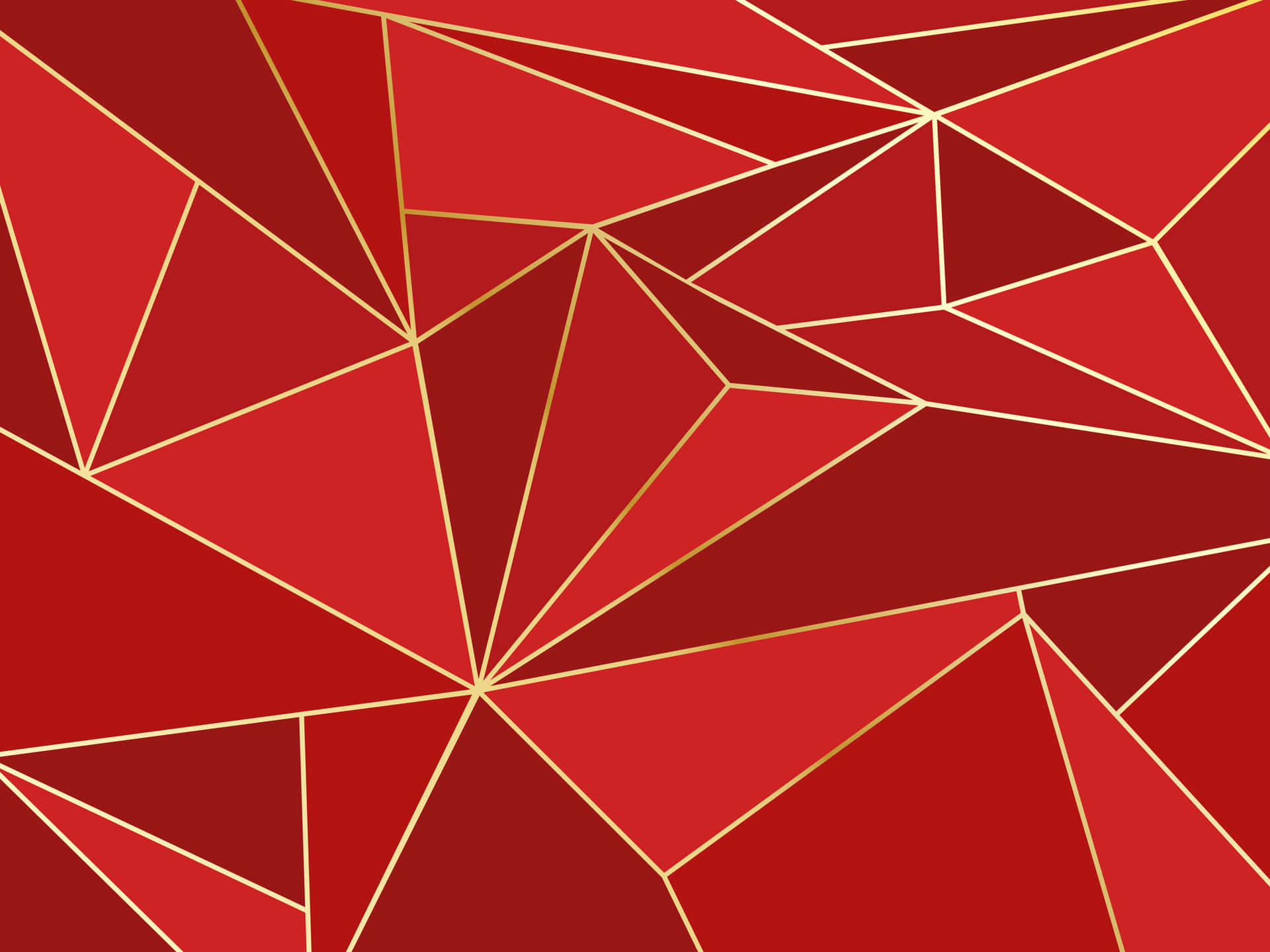 Red And Gold Geometric Background