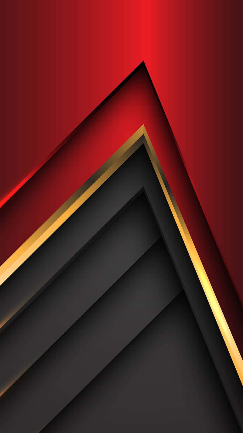 Reflections of Bold Red and Gold Wallpaper