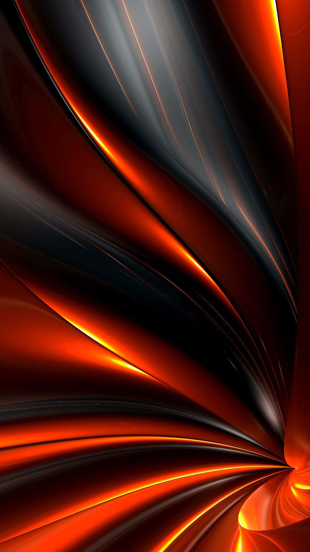 An Abstract Orange And Black Background Wallpaper