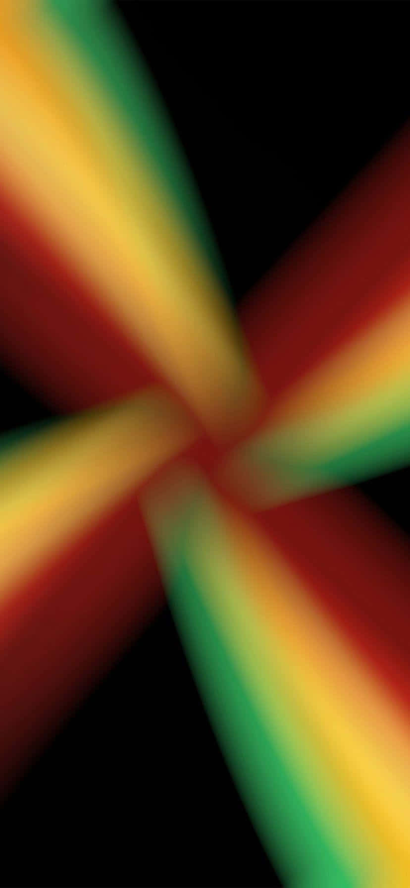 Faded Prism Of Red And Green Background