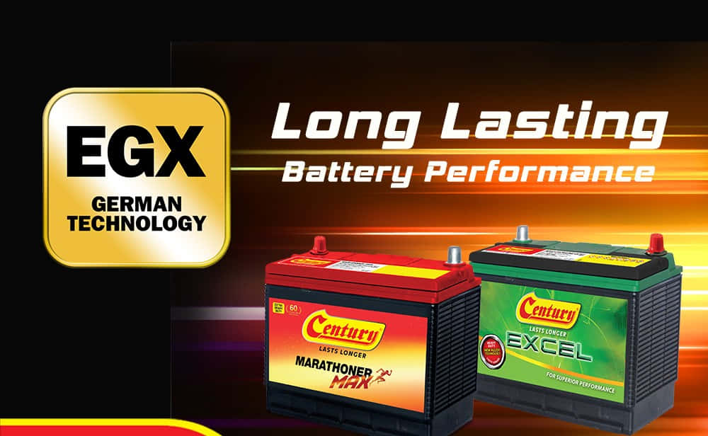 Red And Green Century Batteries Poster Wallpaper