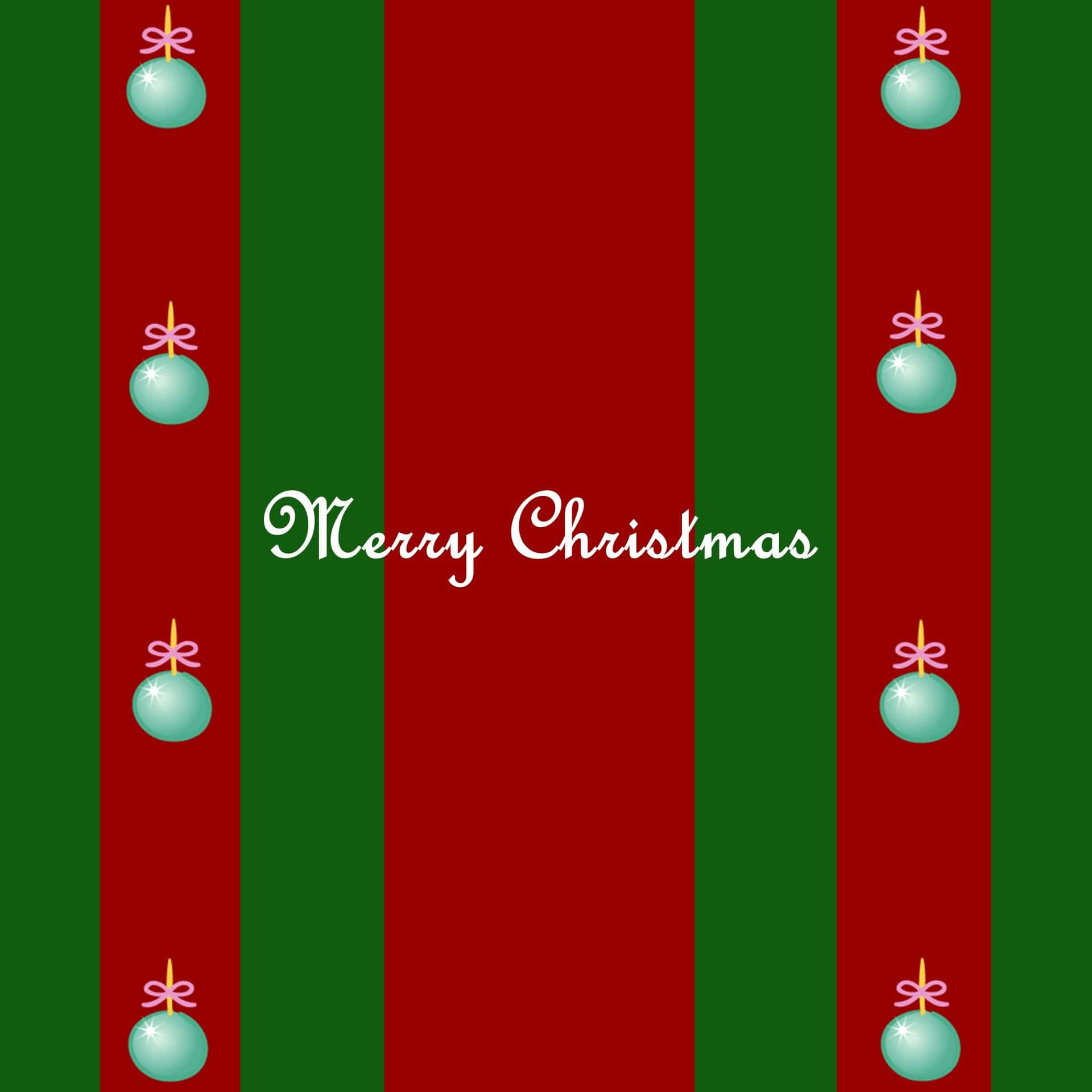 Celebrate the joyful Christmas season with Red and Green decorations Wallpaper
