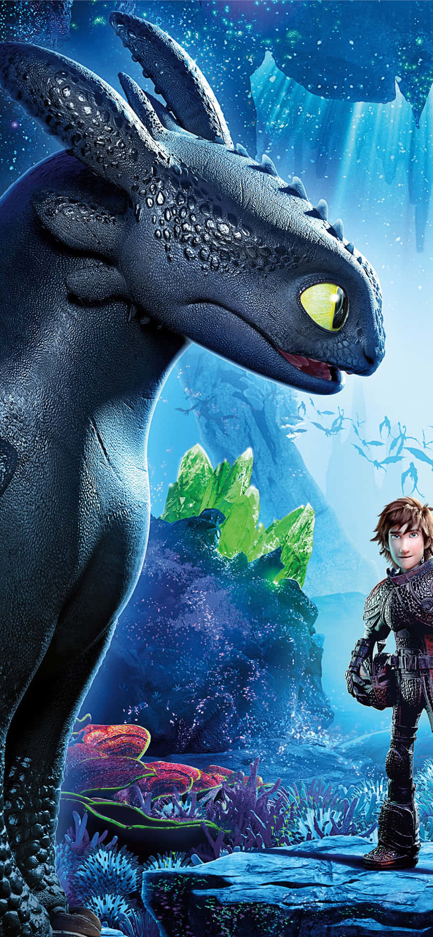 Red And Green Crystals How To Train Your Dragon The Hidden World Wallpaper