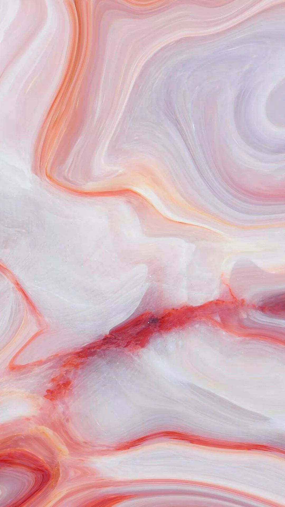 Red And Pink Marble Iphone