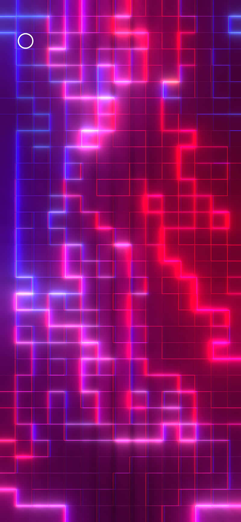 Glowing Grid In Red And Purple Background